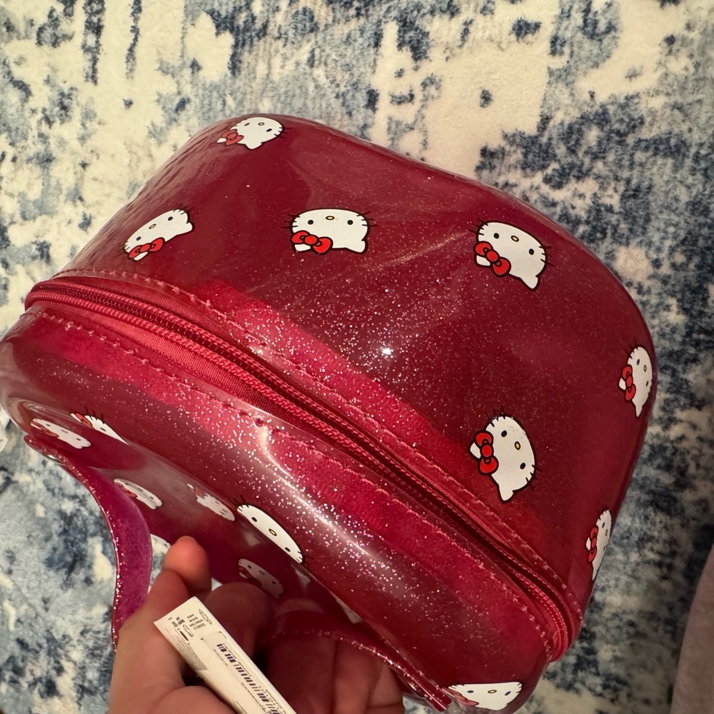 Pink Glitter Cosmetic Case hello kitty